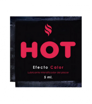 sachet lubricante efecto calor 5ml con sensación cálida