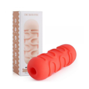 Masturbador Masculino Supertight Rojo CON TEXTURA INTERNA