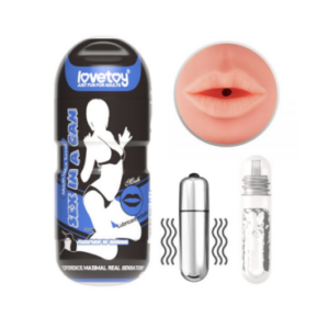 masturbador vibrador Lotus boca en Cyber Skin realista